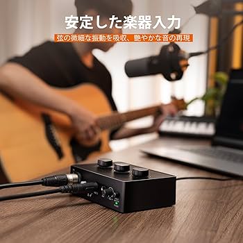Amazon.co.jp: FIFINE USBオーディオインターフェイス 2入力2